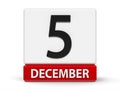 Cubes calendar 5th December