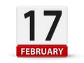 Cubes calendar 17th February
