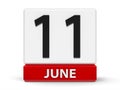 Cubes calendar 11th June