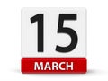 Cubes calendar 15th March
