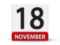 Cubes calendar 18th November