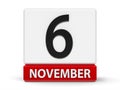 Cubes calendar 6th November