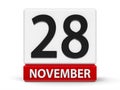 Cubes calendar 28th November