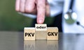 'PKV oder GKV' Royalty Free Stock Photo