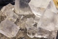 Cubes of Halite mineral