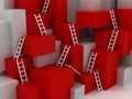 Cubes with ladders
