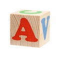 Cubes with letters