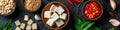 cubes of raw tofu. Selective focus Royalty Free Stock Photo