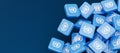 Cubes with United Nations logo Royalty Free Stock Photo