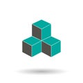 cubes vector icon asd simple icon