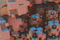 Cubic blue and orange fractal