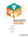 Cubic Business Success concept background design