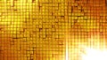 Cubic Dynamic Movement Undulate Gold Animated Background