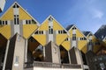 Cubic houses as architecture experiment in the city center of Rotterdam at the Blaak in the Netherlands