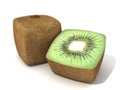 Cubic kiwi Royalty Free Stock Photo