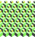 Cubic pattern illusion