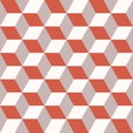 Seamless pattern of colored cubes. Endless multicolored cubic background Royalty Free Stock Photo