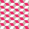Seamless pattern of colored cubes. Endless multicolored cubic background Royalty Free Stock Photo