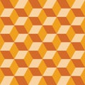 Seamless pattern of colored cubes. Endless multicolored cubic background Royalty Free Stock Photo