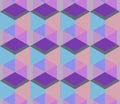 Cubic seamless Pattern. Geometric background of hexagons. Grid Pattern. Abstract Background. Isometric background. Three Royalty Free Stock Photo