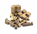 Cubic wood toy