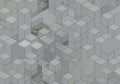 Cubical 3D abstract art featuring an interconnected array of Royalty Free Stock Photo