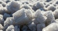 Cubical salt crystals with sharp, defined Royalty Free Stock Photo