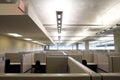 Cubicles in clean modern office