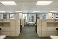 Cubicles in downtown office building