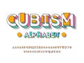 Cubism font