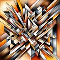 Cubist Drawing A modern and abstract drawing inspired by theC