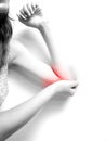 Cubit pain Royalty Free Stock Photo