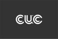 CUC Creative Unique Modern Letter Logo Design. Elegant Monogram Logo Design with Decorative Elements and Typography Royalty Free Stock Photo