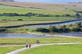 Cuckmere Valley, National park Seven sisters, UK