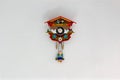 Cuckoo clock against a white background