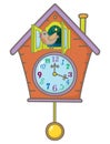 Cuckoo clock with cockoo bird