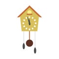 Cuckoo clock flat icon Royalty Free Stock Photo