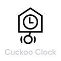 Cuckoo Clock icon Royalty Free Stock Photo