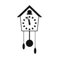 Cuckoo clock simple icon Royalty Free Stock Photo