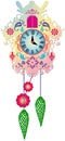 Rich decorated traditional cuckoo clock