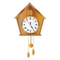 Cuckoo clock vector Royalty Free Stock Photo