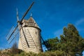 Cucugnan Village and its Windmill in CorbiÃÂ¨res Region France