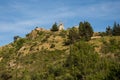 Cucugnan Village and its Windmill in CorbiÃÂ¨res Region France