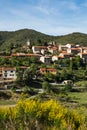Cucugnan Village and its Windmill and Rolling Landscape in CorbiÃÂ¨res Region France