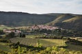 Cucugnan Village and its Windmill and Rolling Landscape in CorbiÃÂ¨res Region France