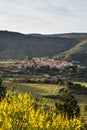 Cucugnan Village and its Windmill and Rolling Landscape in CorbiÃÂ¨res Region France