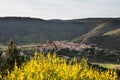 Cucugnan Village and its Windmill and Rolling Landscape in CorbiÃÂ¨res Region France