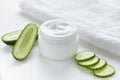 Cucumber cosmetic body cream natural wellness health care