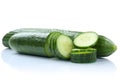 Cucumber cucumbers vegetables isolated on white Royalty Free Stock Photo