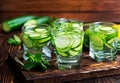 Cucumber drink Royalty Free Stock Photo